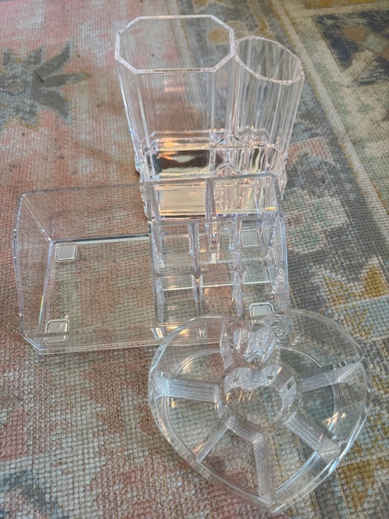 Urban Decay Other - Brand new Clear Acrylic Makeup Brush & Tool Organizer Set x 3
